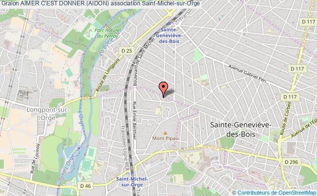 plan association Aimer C'est Donner (aidon) Saint-Michel-sur-Orge