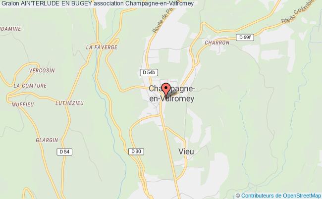 plan association Ain'terlude En Bugey Champagne-en-Valromey