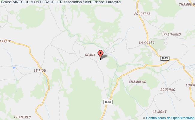 plan association Aines Du Mont Fracelier Saint-Étienne-Lardeyrol