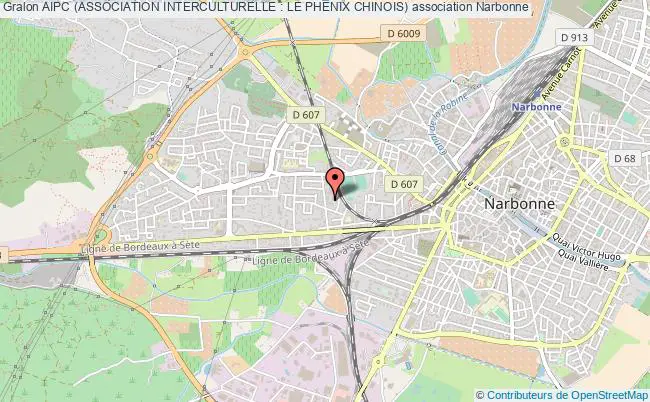 plan association Aipc (association Interculturelle : Le Phenix Chinois) Narbonne