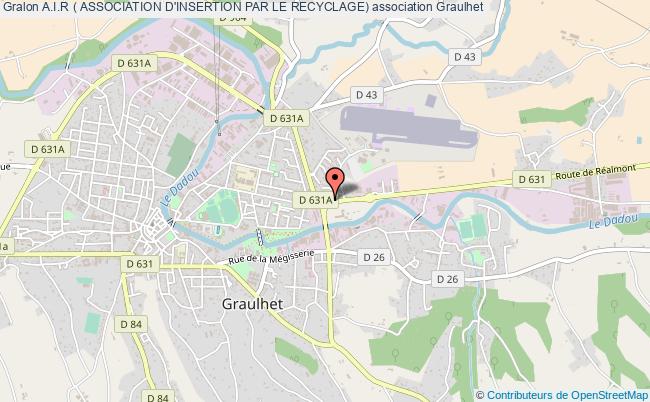 plan association A.i.r ( Association D'insertion Par Le Recyclage) Graulhet