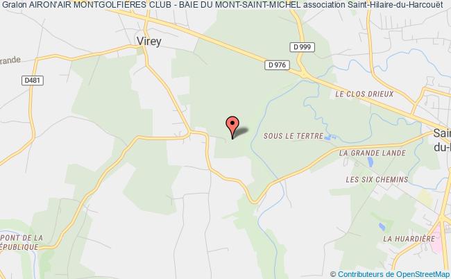 plan association Airon'air Montgolfieres Club - Baie Du Mont-saint-michel Saint-Hilaire-du-Harcouët