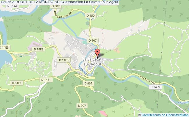 plan association Airsoft De La Montagne 34 Salvetat-sur-Agout