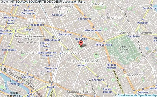 plan association Ait Bouada Solidarite De Coeur Paris