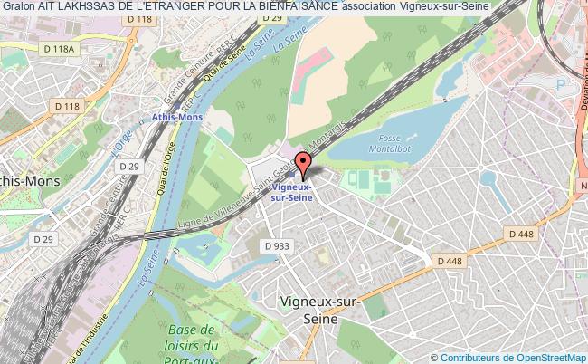 plan association Ait Lakhssas De L'etranger Pour La Bienfaisance Vigneux-sur-Seine