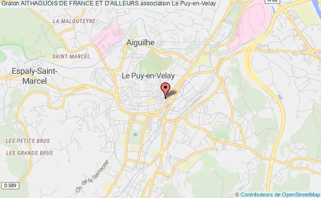 plan association Aithaguois De France Et D'ailleurs Le    Puy-en-Velay