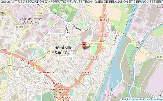 plan association A.i.t.r.e Association D'information Sur Les Techniques De Relaxation Et D'epanouissement Personnel Hérouville-Saint-Clair