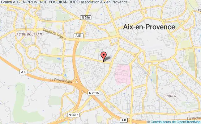 plan association Aix-en-provence Yoseikan Budo Aix-en-Provence
