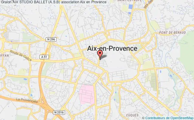 plan association Aix Studio Ballet (a.s.b) Aix-en-Provence