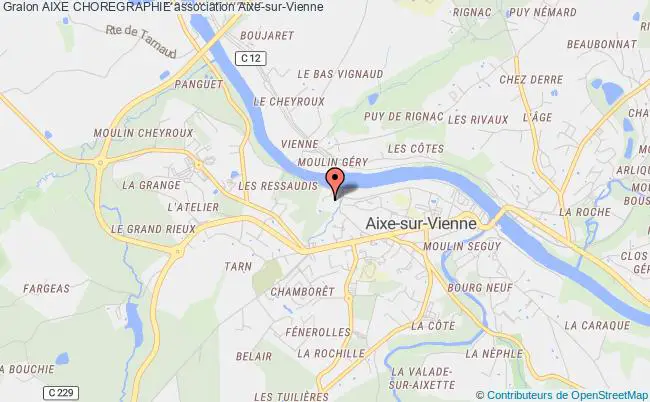 plan association Aixe Choregraphie Aixe-sur-Vienne