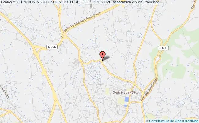 plan association Aixpension Association Culturelle Et Sportive Aix-en-Provence