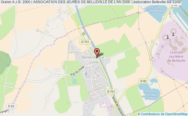plan association A.j.b. 2000 ( Association Des Jeunes De Belleville De L'an 2000 ) Belleville-sur-Loire