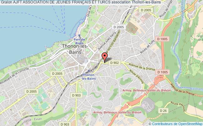 plan association Ajft Association De Jeunes FranÇais Et Turcs Thonon-les-Bains