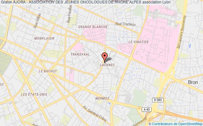 plan association Ajora - Association Des Jeunes Oncologues De Rhone Alpes Lyon