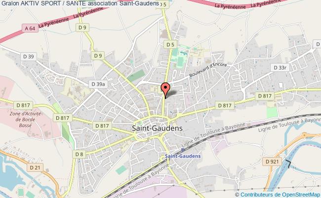 plan association Ak'tiv Sport / Sante Saint-Gaudens