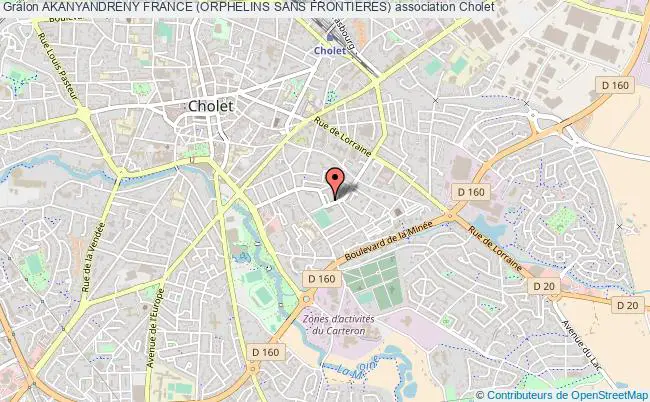 plan association Akanyandreny France (orphelins Sans Frontieres) Cholet