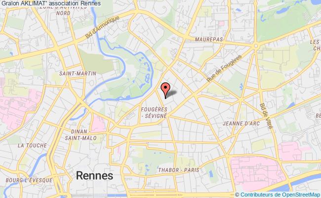 plan association Aklimat' Rennes