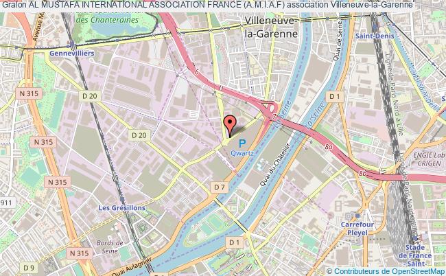 plan association Al Mustafa International Association France (a.m.i.a.f) Villeneuve-la-Garenne