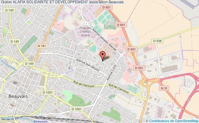 plan association Alafia Solidarite Et Developpement Beauvais