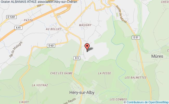 plan association Albanais Athle Alby-sur-Chéran