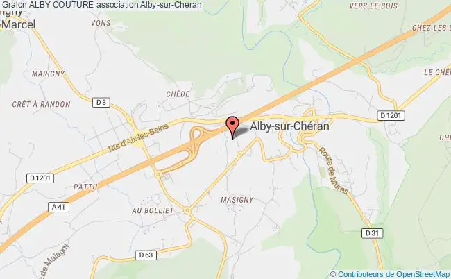 plan association Alby Couture Alby-sur-Chéran