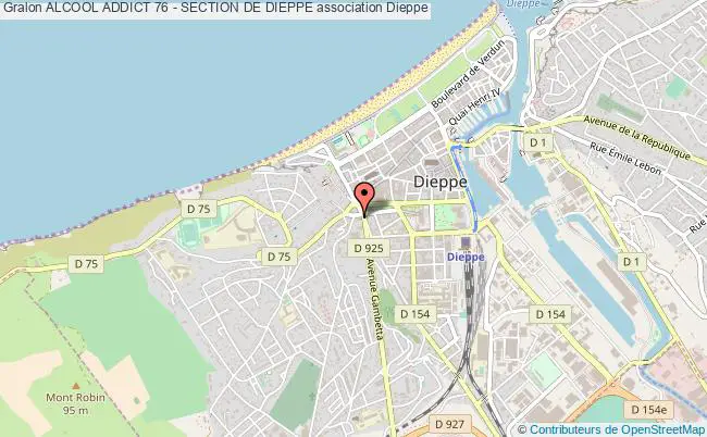plan association Alcool Addict 76 - Section De Dieppe Dieppe
