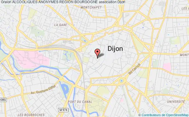 plan association Alcooliques Anonymes Region Bourgogne Dijon cedex