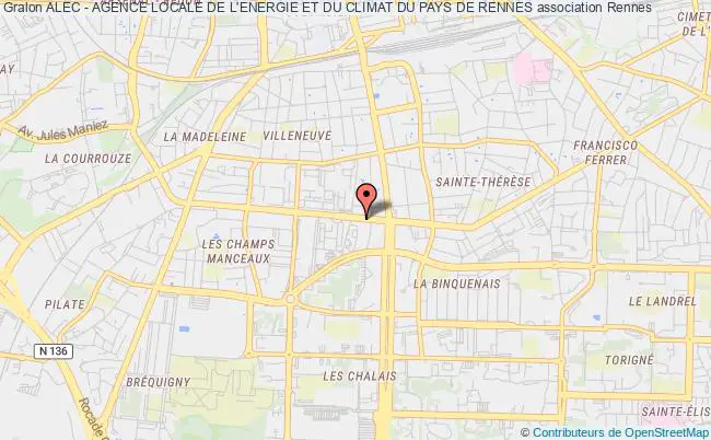 plan association Alec - Agence Locale De L'energie Et Du Climat Du Pays De Rennes Rennes