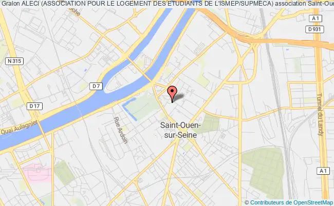 plan association Aleci (association Pour Le Logement Des Etudiants De L'ismep/supmeca) Saint-Ouen-sur-Seine