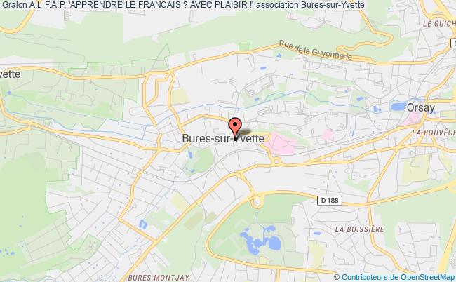 plan association A.l.f.a.p. 'apprendre Le Francais ? Avec Plaisir !' Bures-sur-Yvette