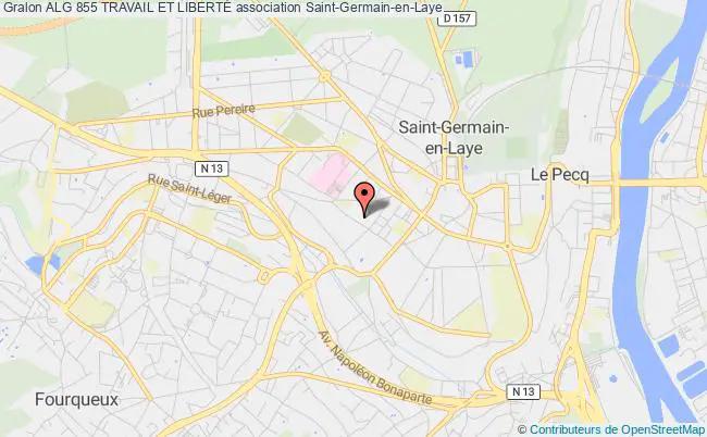 plan association Alg 855 Travail Et LibertÉ Saint-Germain-en-Laye