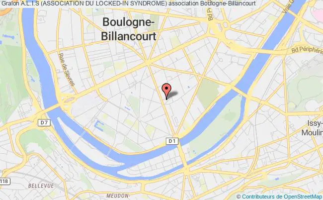 plan association A.l.i.s (association Du Locked-in Syndrome) Boulogne-Billancourt