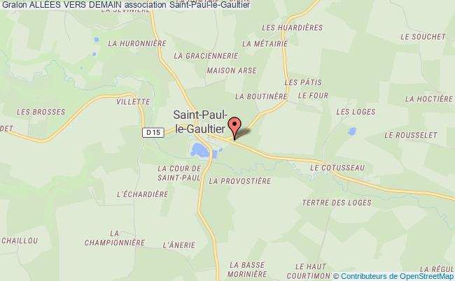 plan association AllÉes Vers Demain Saint-Paul-le-Gaultier