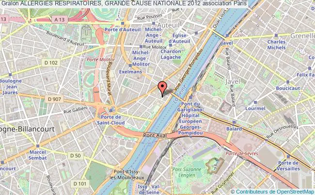 plan association Allergies Respiratoires, Grande Cause Nationale 2012 Paris