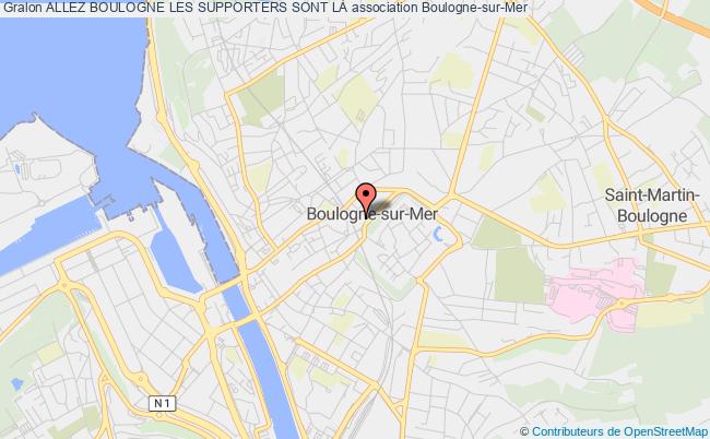 plan association Allez Boulogne Les Supporters Sont LÀ Boulogne-sur-Mer