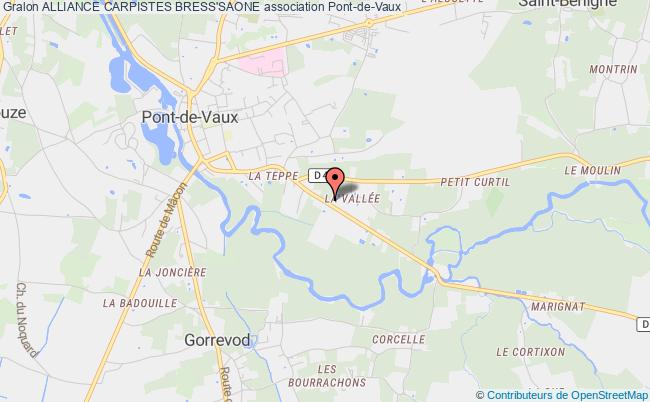 plan association Alliance Carpistes Bress'saone Pont-de-Vaux