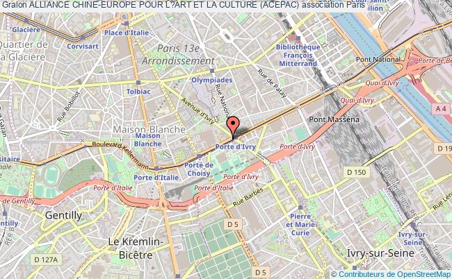 plan association Alliance Chine-europe Pour L?art Et La Culture (acepac) Paris