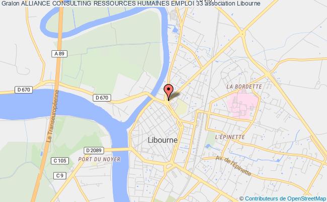 plan association Alliance Consulting Ressources Humaines Emploi 33 Libourne