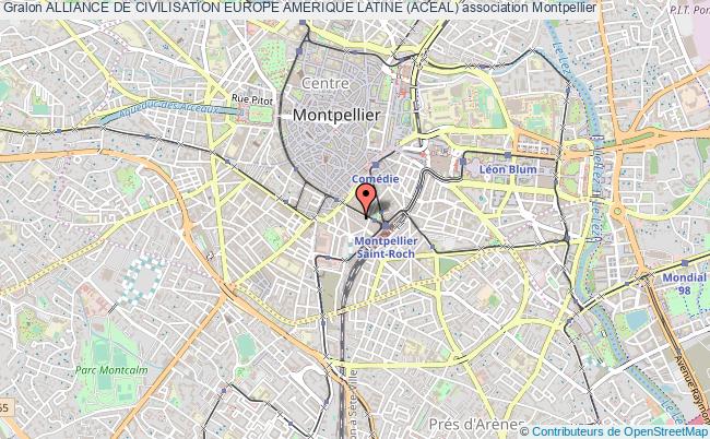 plan association Alliance De Civilisation Europe Amerique Latine (aceal) Montpellier
