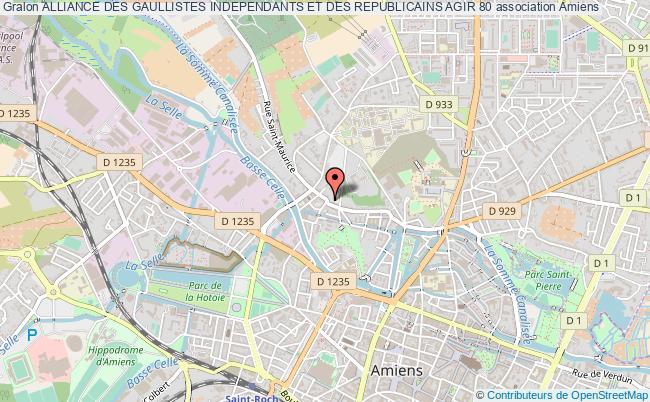 plan association Alliance Des Gaullistes Independants Et Des Republicains Agir 80 Amiens