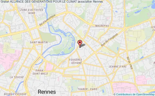 plan association Alliance Des Generations Pour Le Climat Rennes