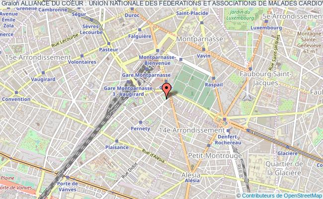 plan association Alliance Du Coeur : Union Nationale Des Federations Et Associations De Malades Cardiovasculaires Paris