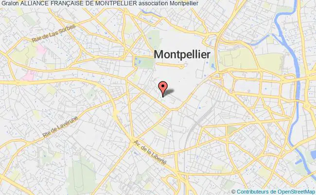 plan association Alliance FranÇaise De Montpellier Montpellier