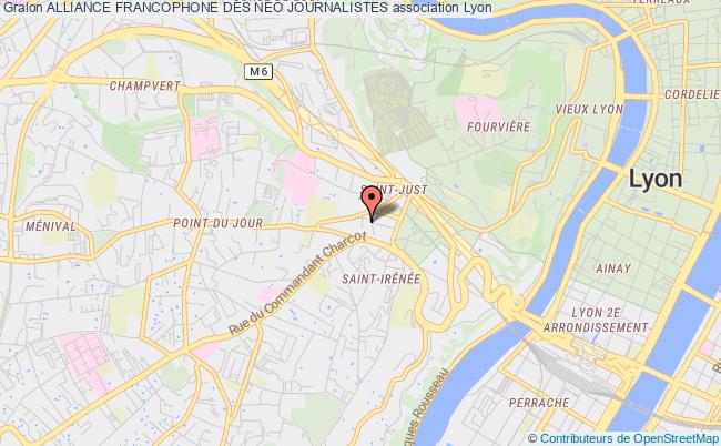 plan association Alliance Francophone Des Neo Journalistes Lyon