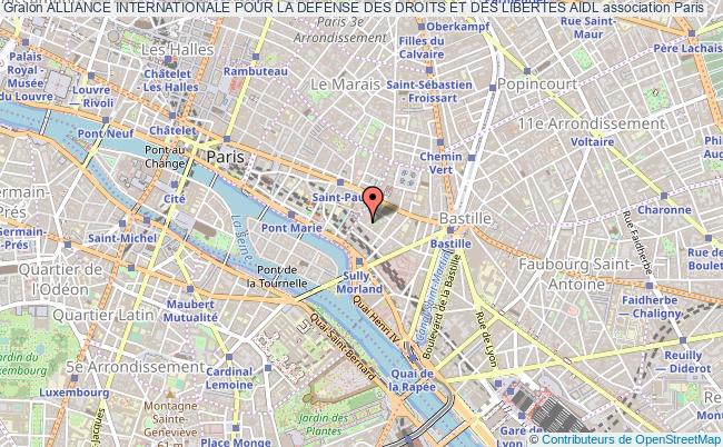 plan association Alliance Internationale Pour La Defense Des Droits Et Des Libertes Aidl Paris