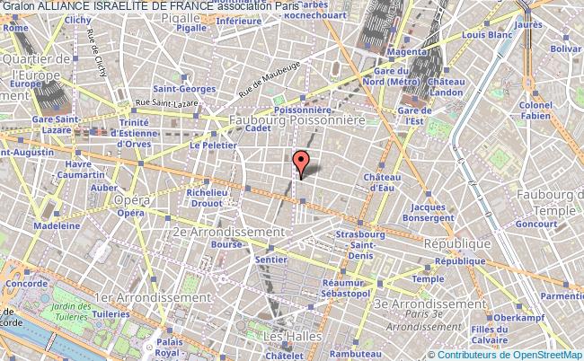 plan association Alliance Israelite De France Paris