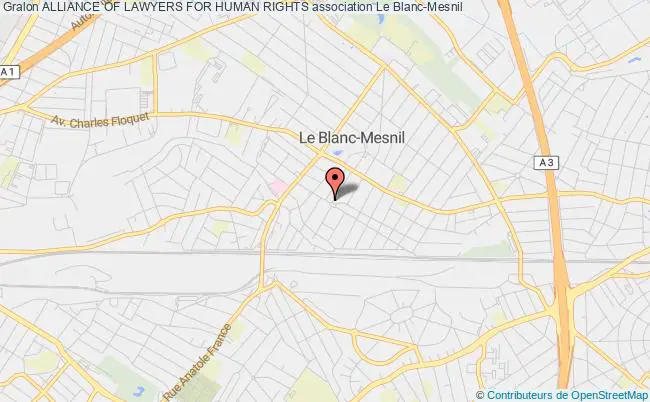 plan association Alliance Of Lawyers For Human Rights Blanc-Mesnil
