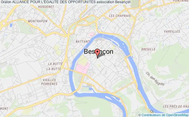 plan association Alliance Pour L'ÉgalitÉ Des OpportunitÉs Besançon