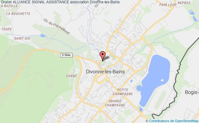 plan association Alliance Signal Assistance Divonne-les-Bains