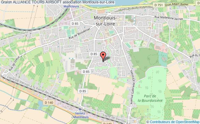 plan association Alliance Tours Airsoft Montlouis-sur-Loire